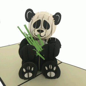 pop-up panda kaart